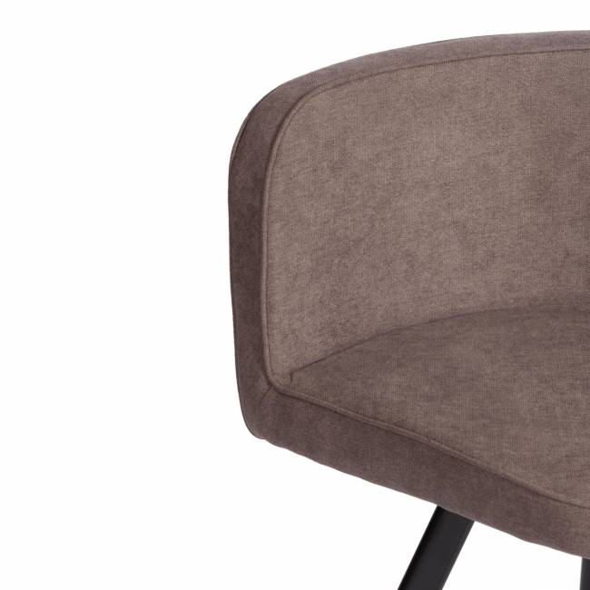 Комплект [стол, 4 стула] Квадрон/Quadron (мод.PT14) стол: МДФ/металл, стул: металл/шенилл, 100х100х73см, 69х56х71см, мокко /черный Mocha (мокко) LY1701-27/черный Стол: МДФ/металл; стул: металл/шенилл