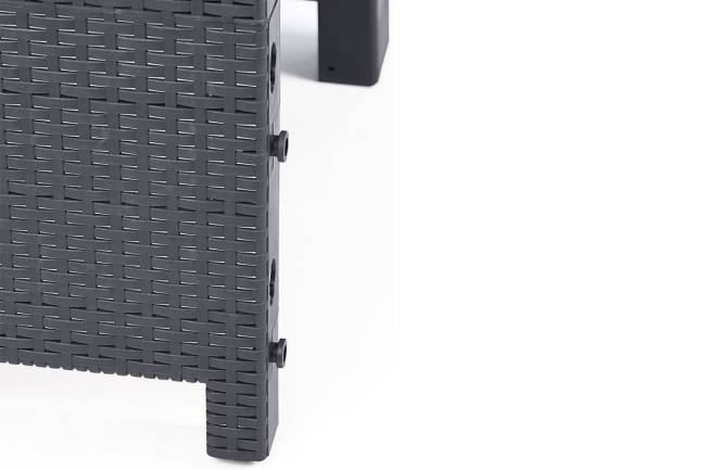 АРИЗОНА / ARIZONA b:rattan, Диван двухместный, антрацит (2-х местная подушка)