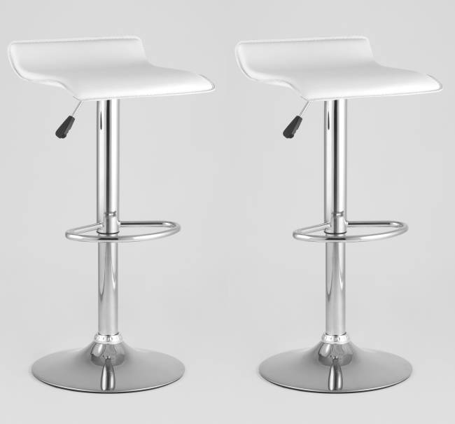 Стул барный Хай-Тек белый 2 шт Стул барный Хай-Тек белый 2 шт