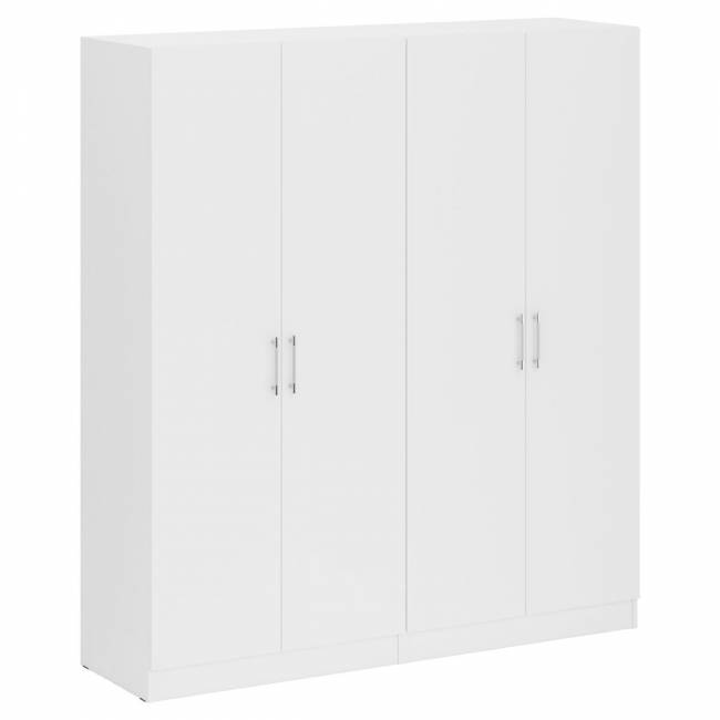 Два 2-х створчатых шкафа для одежды Стандарт цвет белый