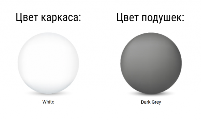 Комплект пластиковой мебели Portofino Lounge белый, темно-серый Комплект пластиковой мебели Portofino Lounge белый, темно-серый