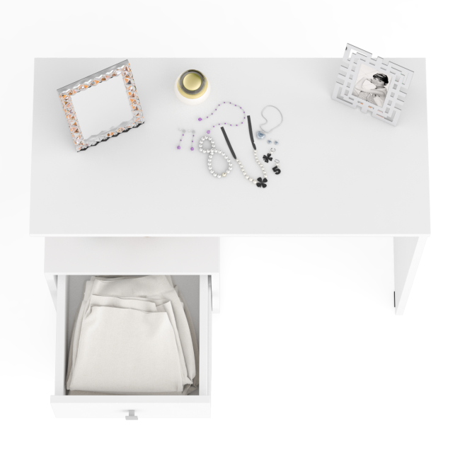 Стол косметический Камелия цвет белый