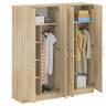 Два 2-х створчатых шкафа для одежды Стандарт цвет дуб сонома