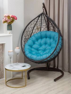 Подвесное кресло из искусственного ротанга "BUENO STRONG-XL", коричневый