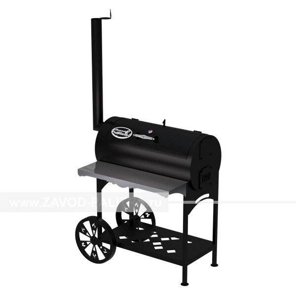 Гриль-Смокер L, из стали толщиной 4 мм в термостойкой покраске Гриль-Смокер L, из стали толщиной 4 мм в термостойкой покраске