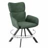 Стул DikLine 501 поворотный SB1 зеленый, ножки черные