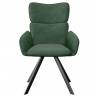 Стул DikLine 501 поворотный SB1 зеленый, ножки черные