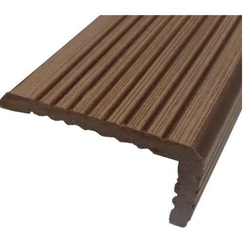 Уголок ДПК для террасной доски DARVOLEX, ECODECK, DECKRON (брашинг), 4000 мм, коричневый