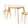 Стол Сканди К 90 натур со стульями Франк натур