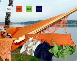 Чехлы для подушек к гамаку TULIP синий