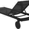 Шезлонг-лежак металлический Casablanca черный 1900х740х310 мм