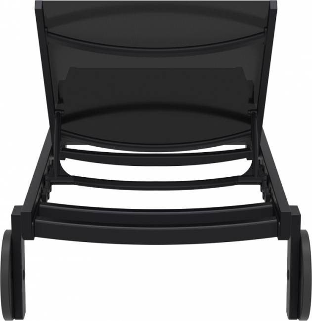 Шезлонг-лежак металлический Casablanca черный 1900х740х310 мм