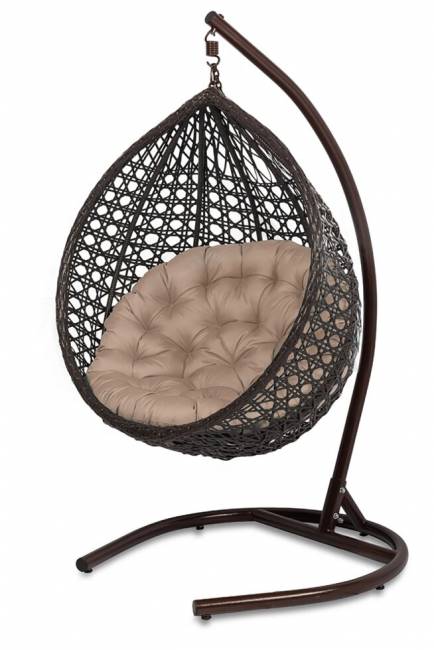 Подвесное кресло из искусственного ротанга "FRESCO", коричневый Подвесное кресло из искусственного ротанга "FRESCO", коричневый