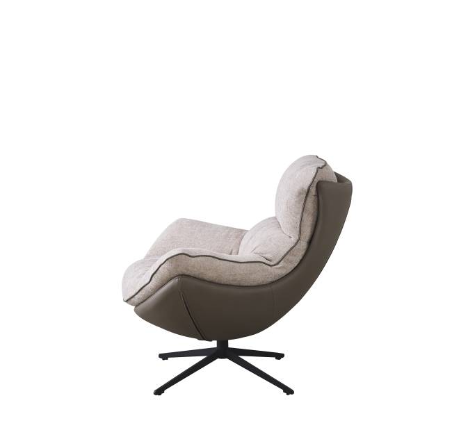 Кресло HUG латте, экокожа, шенилл Кресло HUG латте, экокожа, шенилл