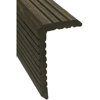 Уголок ДПК для террасной доски DARVOLEX, ECODECK, DECKRON (брашинг), 4000 мм, венге