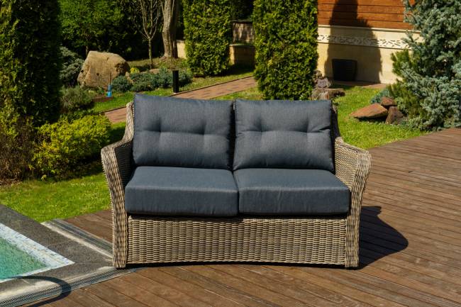 Диван 2-х местный "Венеция", коричневый