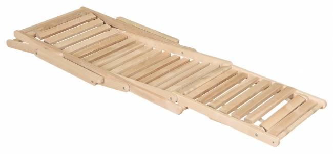 Шезлонг с подлокотниками Чивас, Натуральное дерево