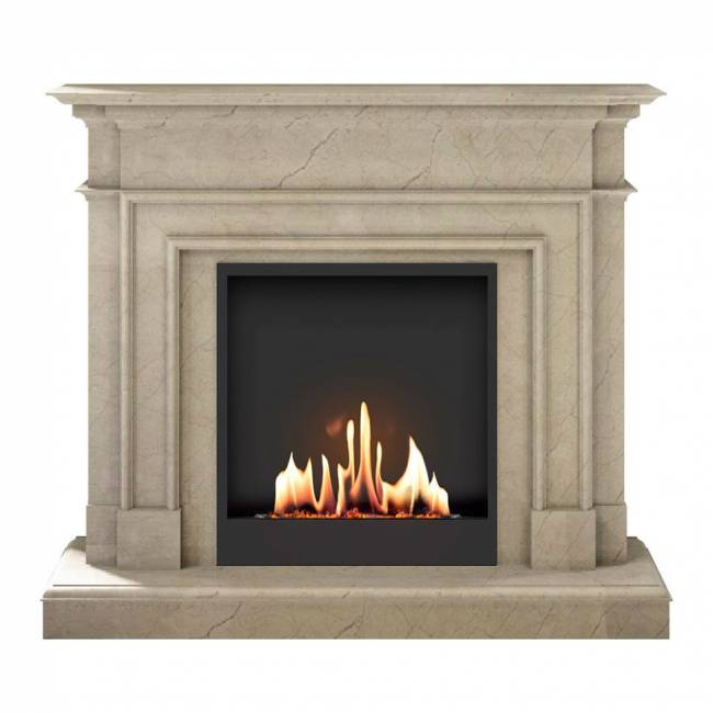 Биокамин в мраморном портале SteelHeat Vancouver M (Стандарт)