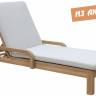 Шезлонг деревянный с матрасом Rimini натуральный, бежевый 1840х730х870 мм Шезлонг деревянный с матрасом Rimini натуральный, бежевый 1840х730х870 мм