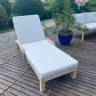 Шезлонг деревянный с матрасом Rimini натуральный, бежевый 1840х730х870 мм Шезлонг деревянный с матрасом Rimini натуральный, бежевый 1840х730х870 мм