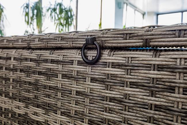 Сундук для хранения KARL 120 c колесиками серый