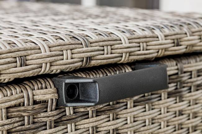 Сундук для хранения KARL 120 c колесиками серый