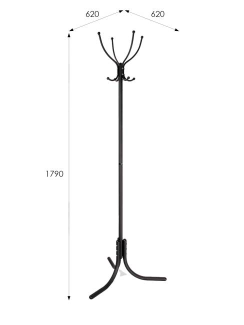 Вешалка напольная М 3 черный Вешалка напольная М 3 черный