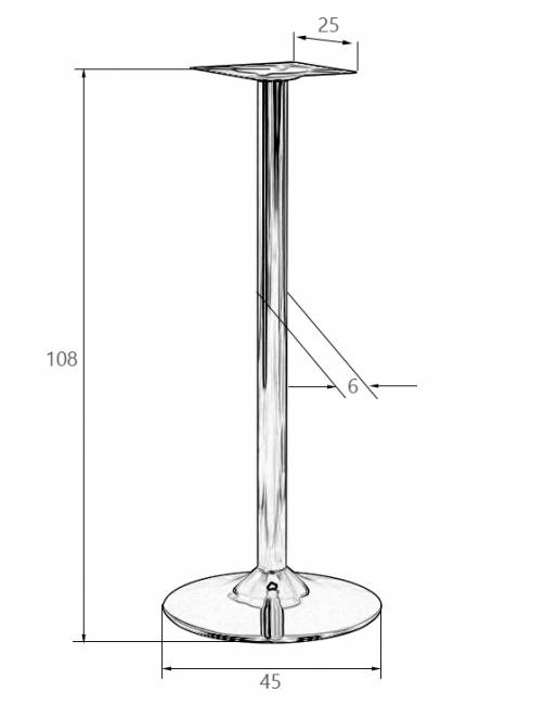 Подстолье барное DOBRIN ALAN HIGH