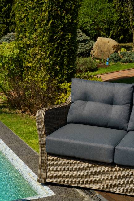 Диван 3-х местный "Венеция", коричневый