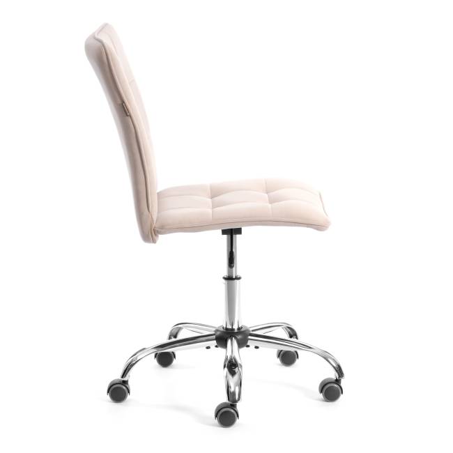 Комплект кресло+стул Бари/Bari LT, велюр, бежевый/черный, 7 бежевый/черный флок