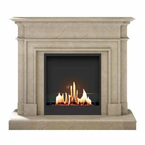 Биокамин в мраморном портале SteelHeat Vancouver M (Стекло)