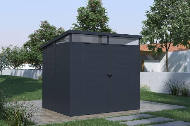 Сарай пластиковый Black Fox Artisan 4.5 м2 (2.38 x 1.92 м) Сарай пластиковый Black Fox Artisan 4.5 м2 (2.38 x 1.92 м)