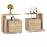 Комплект прикроватных тумб Камелия (левая + правая) цвет дуб сонома
