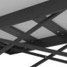 Стол универсальный трансформируемый АНДРЭ Loft ЛДСП белый/чёрный