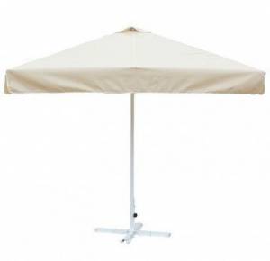 Зонт Митек 2,5х2,5 м с воланом, алюминий, с подставкой