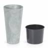 Кашпо для цветов "Prosperplast Tubus Slim Beton", бетон, 64+35л