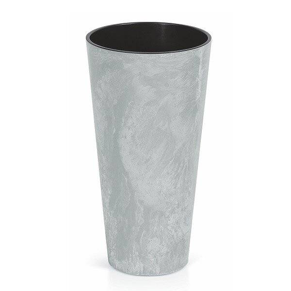 Кашпо для цветов "Prosperplast Tubus Slim Beton", бетон, 64+35л