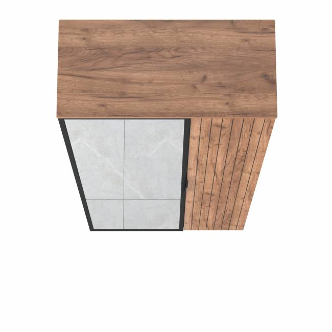 Шкаф с зеркалом Гранд 13.226 цвет дуб крафт табачный