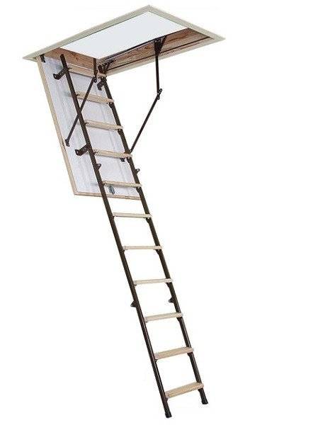 Чердачная складная лестница Stallux 265 90х70