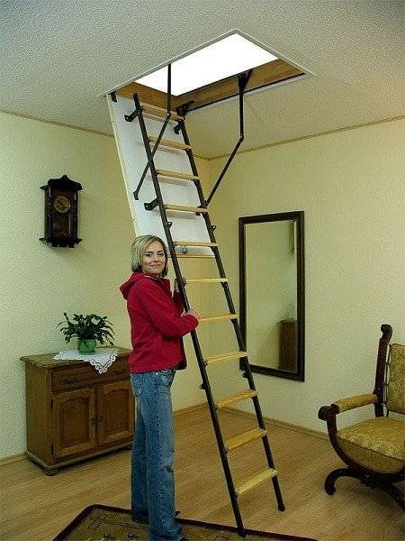 Чердачная складная лестница Stallux 265 90х70