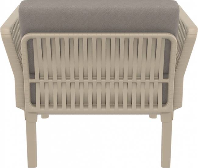 Комплект пластиковой мебели Portofino Lounge бежевый, светло-коричневый