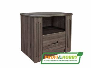 Тумба прикроватная Rino дуб, серый гранит