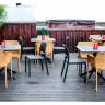 Стул пластиковый Bora Bistrot антрацит 490х540х830 мм