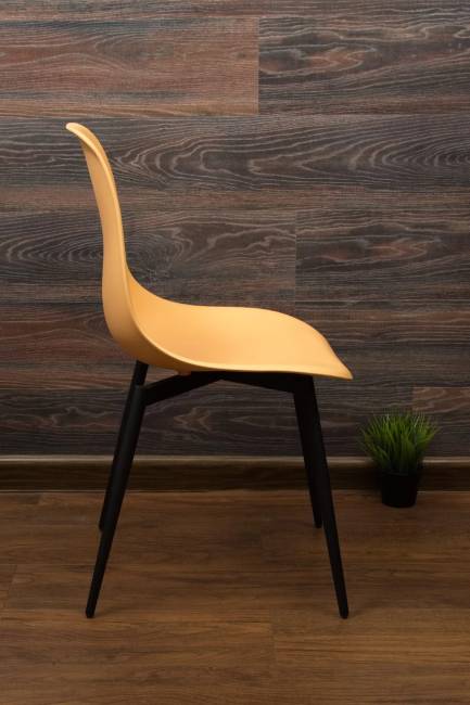 Стул Туссе чёрный /персиковый