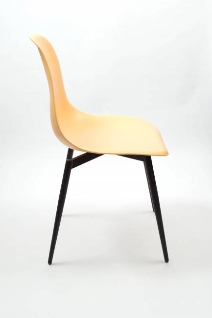 Стул Туссе чёрный /персиковый