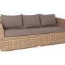 "Капучино" диван из искусственного ротанга трехместный, цвет соломенный "Капучино" диван из искусственного ротанга трехместный, цвет соломенный