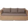 "Капучино" диван из искусственного ротанга трехместный, цвет соломенный "Капучино" диван из искусственного ротанга трехместный, цвет соломенный