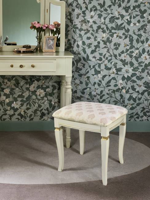 Банкетка Васко В 106Н слоновая кость/золото, Маркус ваниль