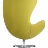Кресло дизайнерское DOBRIN EGG, светло-зеленая ткань AF3