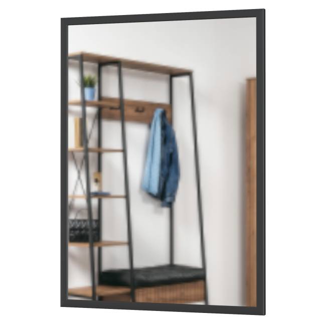 Зеркало Гранд 17.04 цвет чёрный, горизонтальное или вертикальное крепление